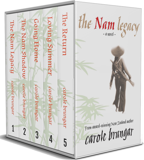 Front cover art of Nam Series boxed set of books.